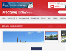 Tablet Screenshot of dredgingtoday.com